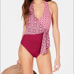 Lauren Ralph Lauren Pink Swim One Piece